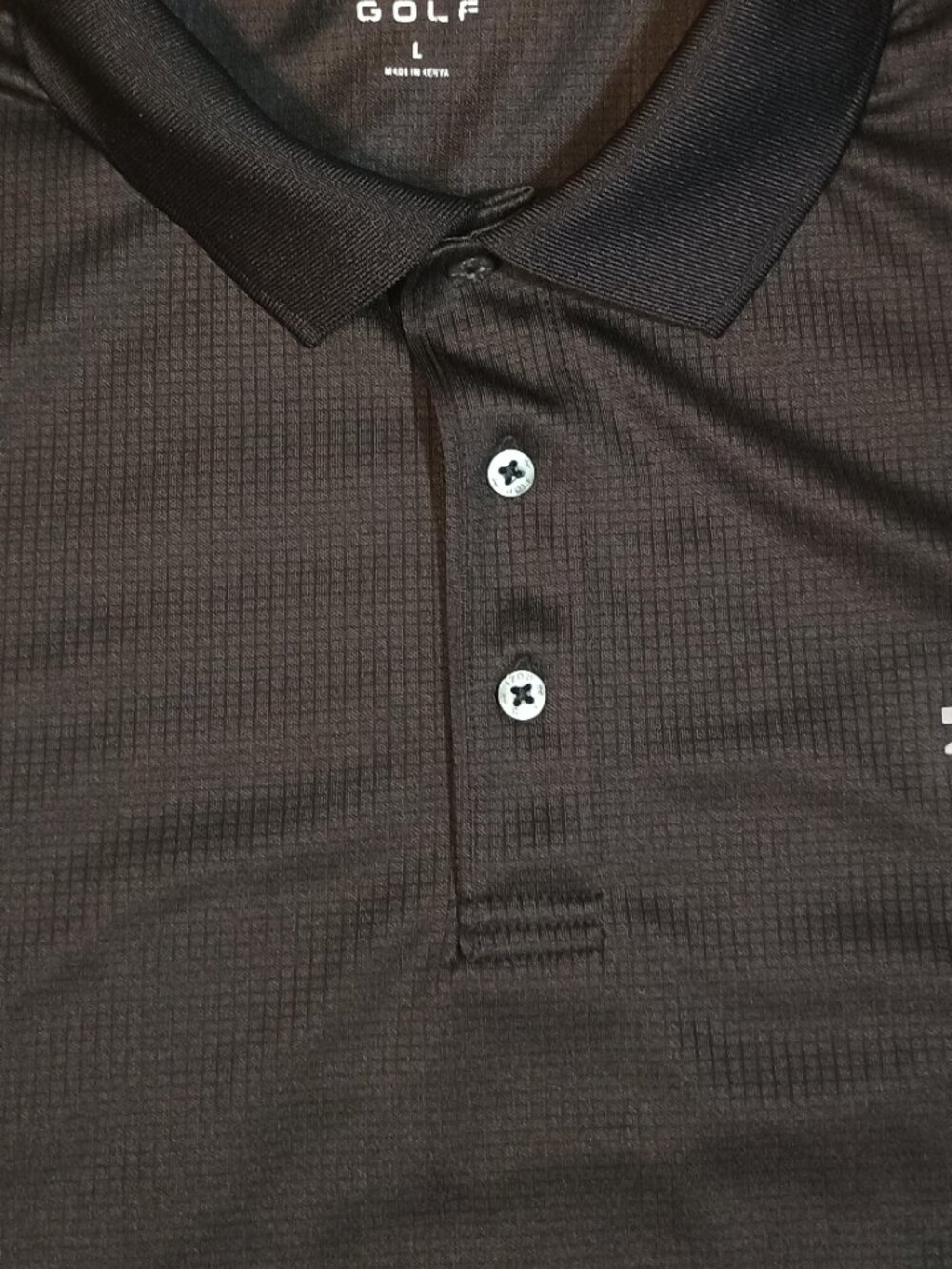 Izod/Polo/Mens Large/Black/Golf Athleisure Preppy Business Casual Classic Shirt - Picture 3 of 8
